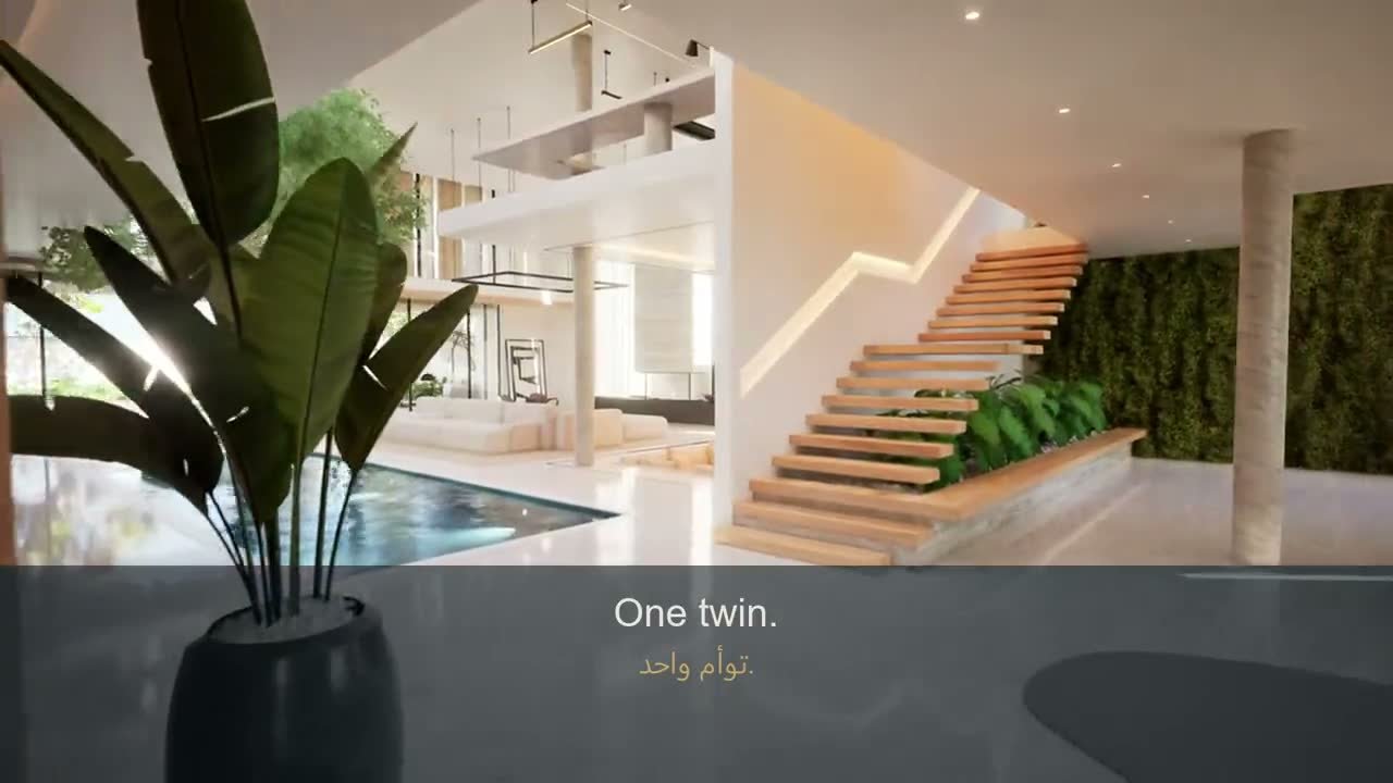 The same villa on a headset, a laptop, a gallery screen and a phone