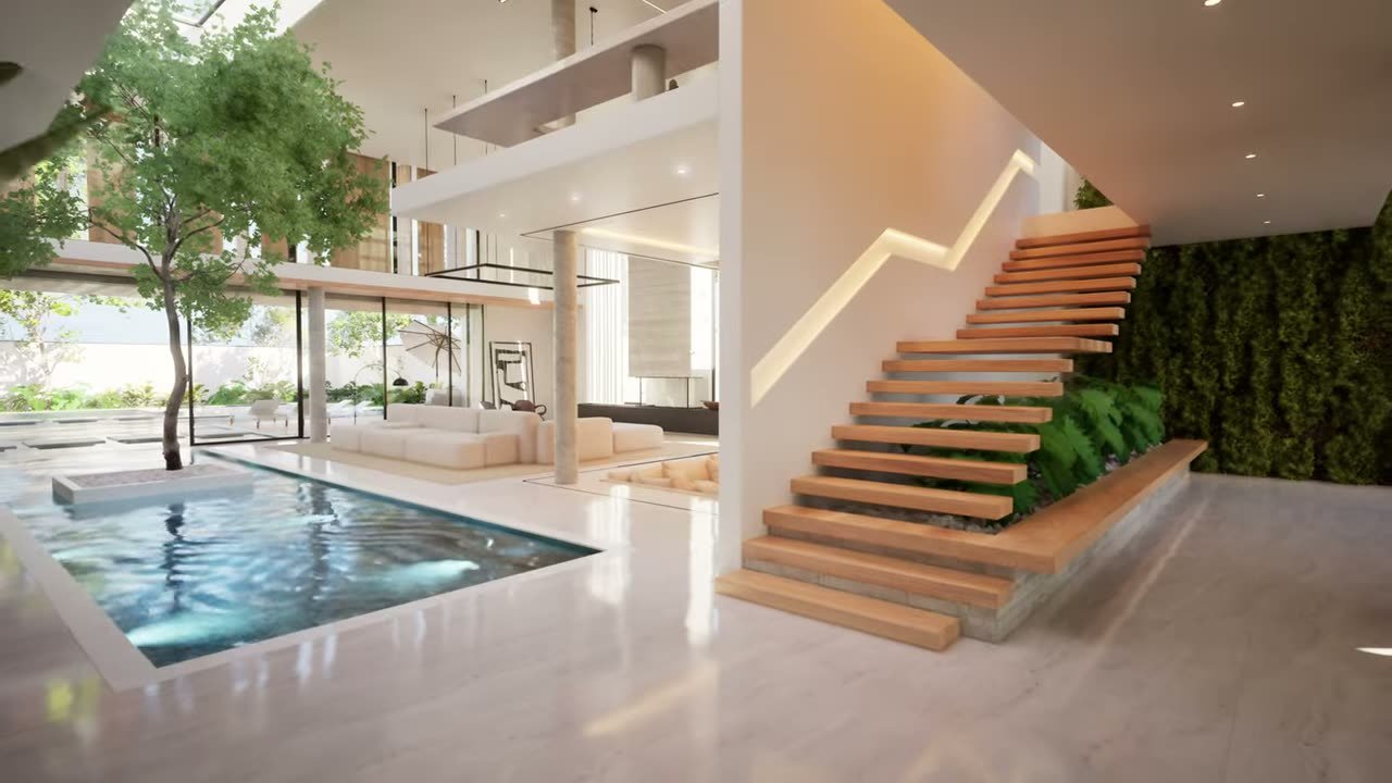 Atrium of the sample villa